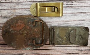 lot 38 image: Belt Buckles & Money Clip