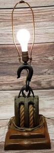 lot 95 image: Rustic Lamp