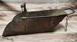 lot 96 image: Old Coal Shovel Bucket, Shovel and Grate Handle