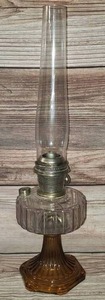 lot 111 image: Antique Kerosene Lantern & Vintage Candy Dish