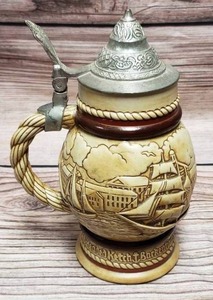 lot 125 image: 2 Vintage Avon Beer Steins