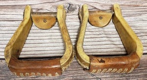 lot 130 image: 2 Sets of Saddle Horse Stirrups
