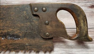 lot 137 image: Antique Wooden Saw