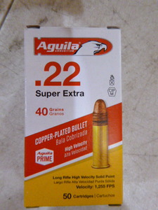 Aguila Long Rifle High Velocity Solid Point Ammunition
