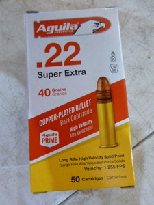 Aguila Long Rifle High Velocity Solid Point Ammunition
