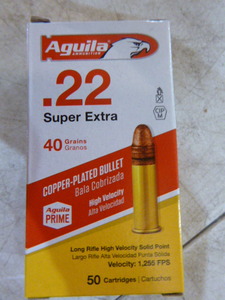 Aguila Long Rifle High Velocity Solid Point Ammunition