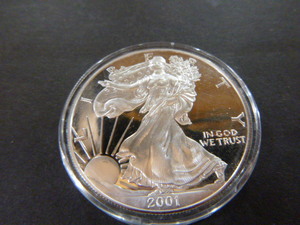2001 American Eagle Walking Liberty Silver Dollar