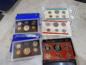 5 United States Proof Sets