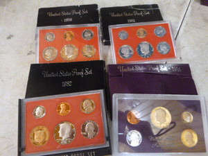 4 United States Proof Sets
