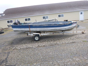 1962 Seaman Boat with 2021 Homemade Boat Trailer