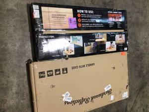 lot 23 image: Lot of 2 Unfinished Hevea 4 ft. L x 25 in. D x 1.5 in. T Butcher Block Countertop by HARDWOOD REFLECTIONS (see all pictures)