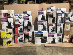 lot 24 image: Lot of Everbilt Pumps (various models and sizes) see all pictures