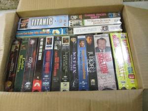 lot 19 image: (D-3) Lot of New Unopened VHS Movie...