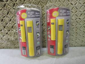 lot 119 image: (EC1) Lot of 2 LED Work Light Sets ...