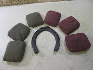 lot 194 image: (EC1) 6 Bean Bags and Large Steel H...