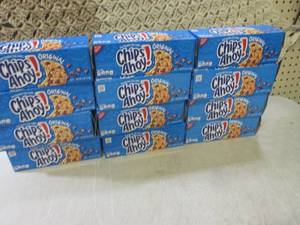 lot 255 image: (B-2) 12 Boxes of Chips Ahoy Origin...