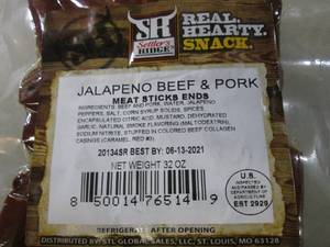 lot 267 image: (B-2) 32oz Pack of Jalapeno Beef & ...
