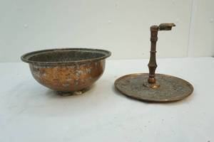 Antique copper pieces