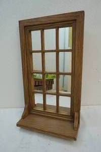 Mirrored shelf