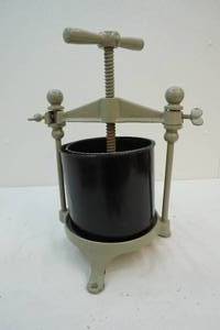 Cast iron apple press