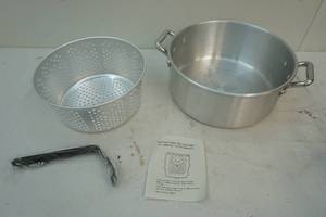 Aluminum pot deep fry basket