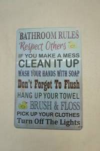 Metal sign