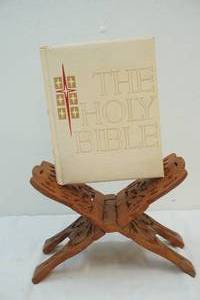 Holy Bible and stand
