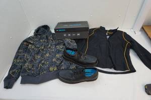 Russell jacket ,Dr Scholl shoes, hoodie