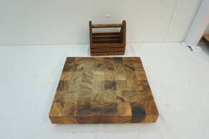 cutting board,napkin holder