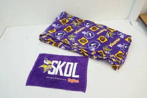 Vikings blanket ,skol towel
