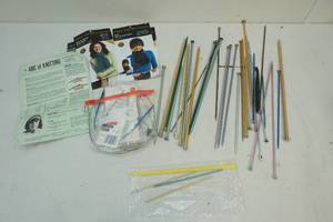 knitting needles, hooks
