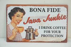java tin sign