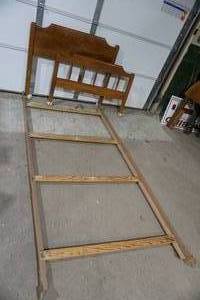 King coil vintage bed frame
