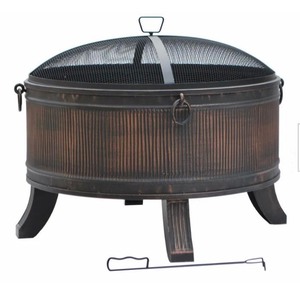 lot 82 image: Emberjack 36 in. Round Steel Fire Pit by Hampton Bay,its Retail Price is $149.00