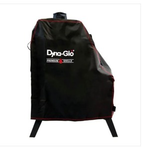 lot 94 image: Premium Vertical Offset Charcoal Smoker Cover by Dyna-Glo ITS RETAIL PRICE is $37.95