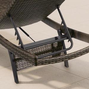 lot 205 image: Bayside Commercial Padded Wicker Outdoor Chaise Lounge by Home Decorators Collection Its RETAIL PRICE is $499.00