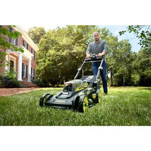 lot 8 image: 40V Brushless 20 in. Cordless Walk Behind Self-Propelled Lawn Mower with 6.0 Ah Battery & Charger The retail price $399.00