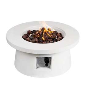 lot 20 image: 30 in. 50000 BTU Round Propane Fire Pits Table with Free Lava Rocks Its RETAIL PRICE $388.50