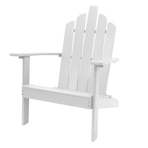 lot 31 image: Marley White Wood Adirondack Outdoor Patio Chair The retail price $131.83