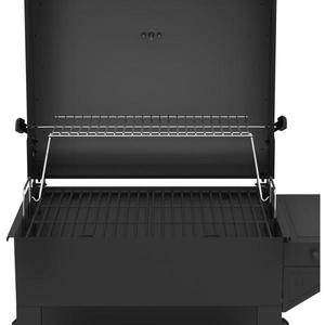 lot 79 image: Cart-Style Charcoal Grill in Black with Side Shelf