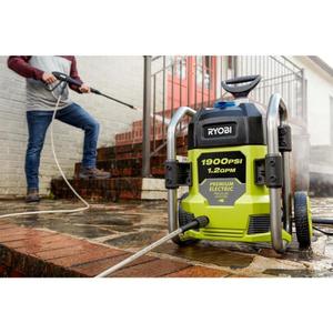 lot 99 image: 1900 PSI 1.2 GPM Cold Water Electric Pressure Washer The retail price $149.99