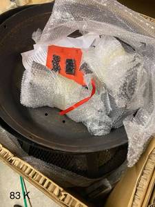 lot 83 image: Lokia 20 in. Cast Iron Chimenea by Hampton Bay ITS RETAIL PRICE is $139.00
