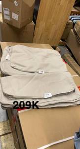 lot 209 image: Cambridge Brown CushionGuard Putty Patio Loveseat Slipcover Set (4-Pack) by Hampton BayIts RETAIL PRICE is $138.00