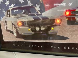 lot 50 image: Wild Horses- The Shelby Era Lighted Wall Mount Piece