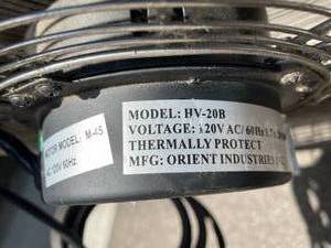 lot 55 image: North Tech Metal 3 Speed Floor Fan