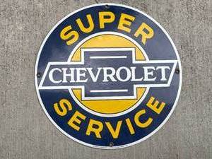 lot 79 image: Super Chevrolet Service Sign