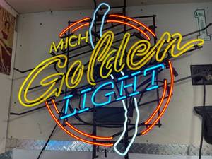 lot 85 image: Michelob Golden Light Neon Sign