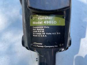 lot 104 image: 7 Inch Commercial Duty Polisher