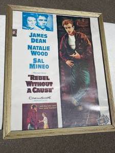 lot 130 image: James Dean Framed Art