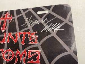 lot 155 image: Counts Kustoms Signed License Plate, Cadillac of Memphis Plate, and Route 66 Plate